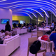 The Chase lounge is a welcome retreat from the hustle, bustle, and heat of the Billie Jean King National Tennis Center, and you can’t beat free snacks and beverages at a sporting event.